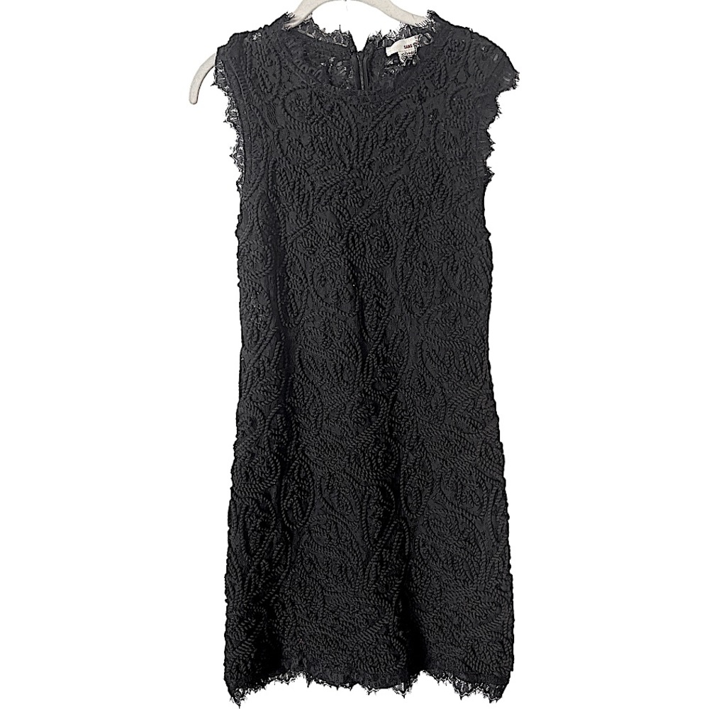 Anthropologie Black Lace Dress